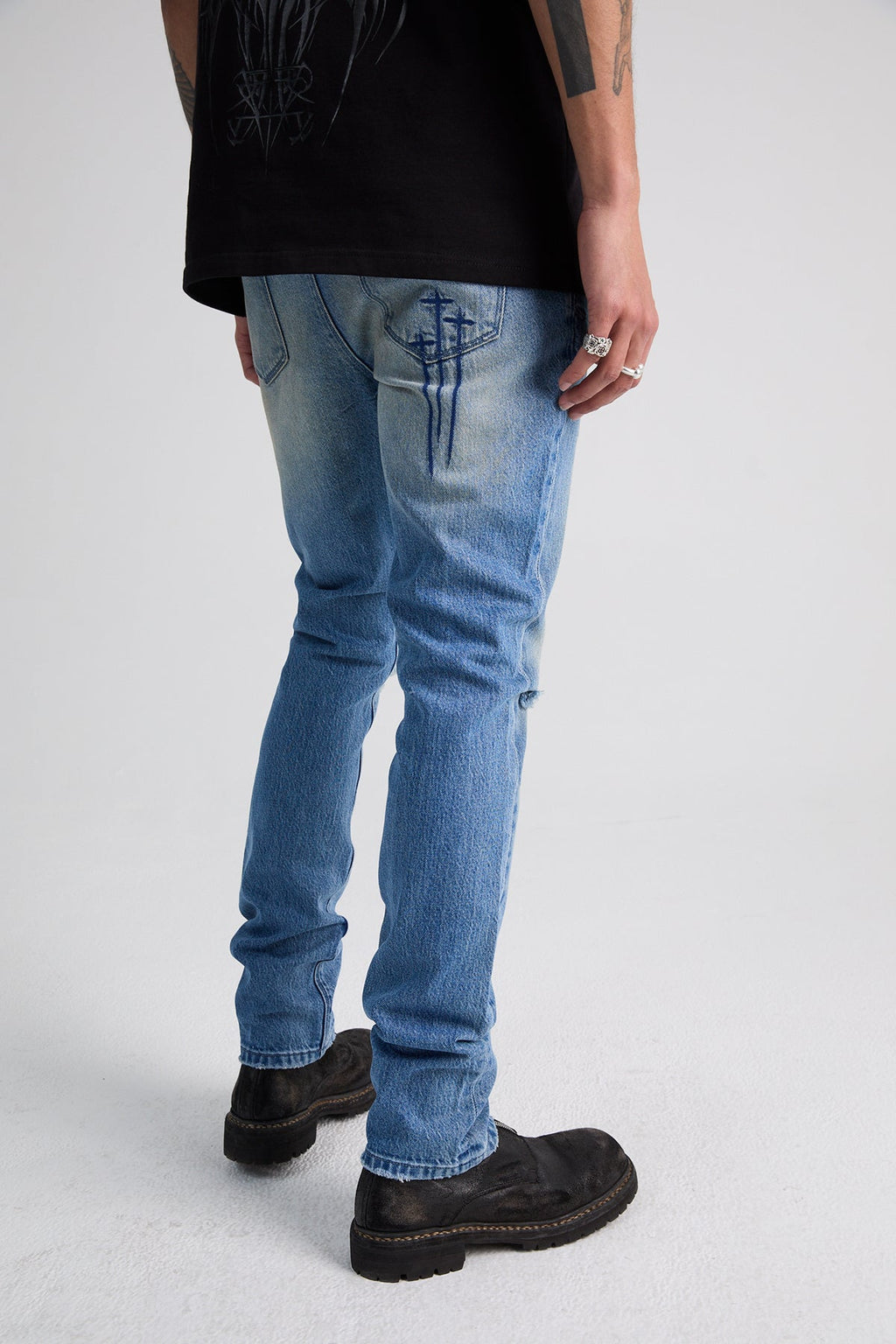 RTA Blue Haze Triple Cross Bryant Denim