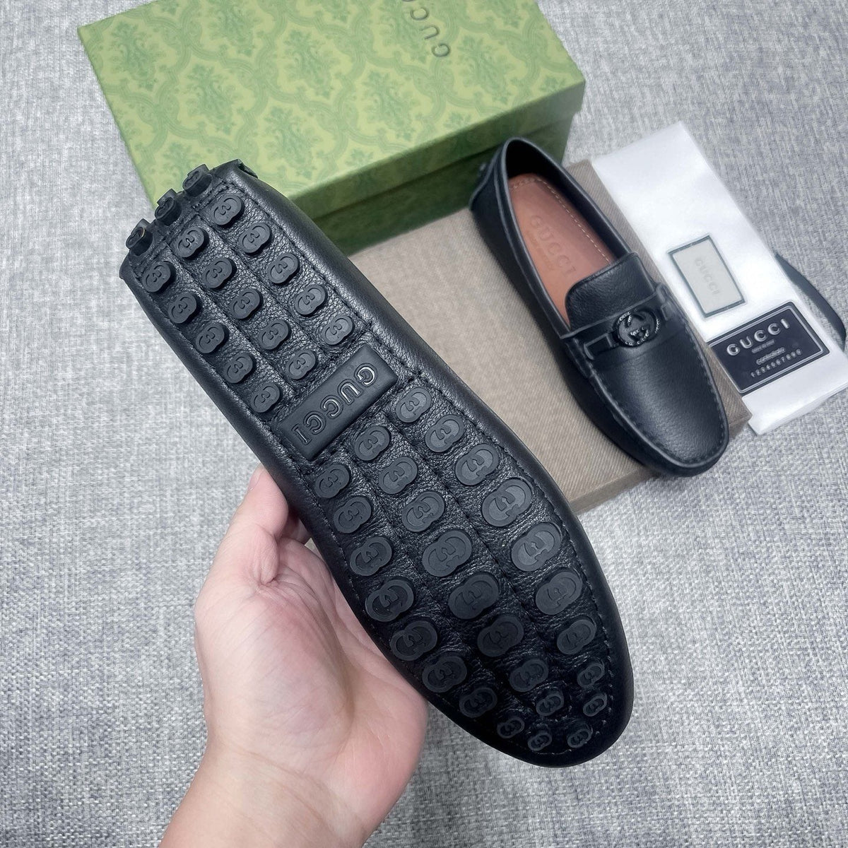 Gucci Black Hardware Loafers