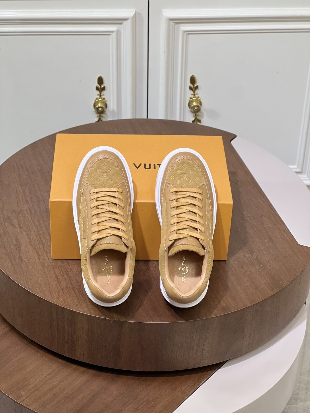 Louis Vuitton Tan Monogram Low-Top Sneakers