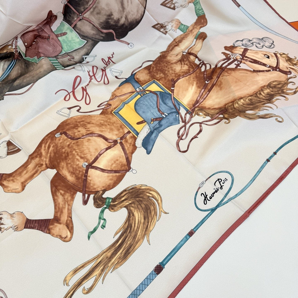 Hermès Equestrian Silk Scarf