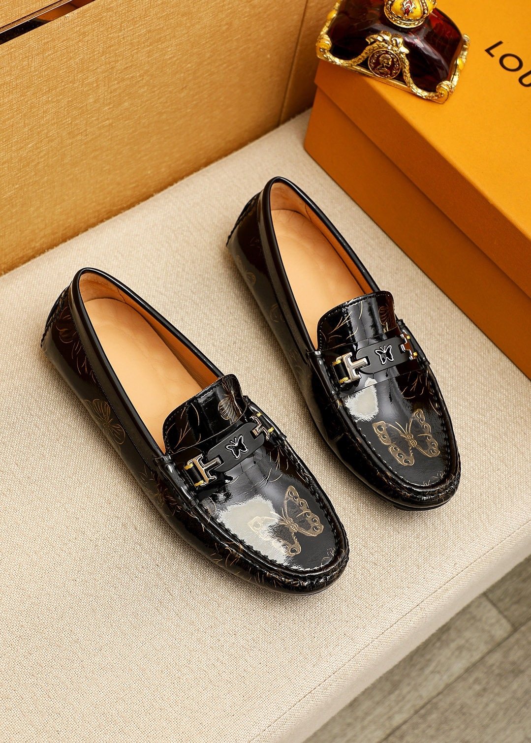Louis Vuitton Black Buckle Loafers