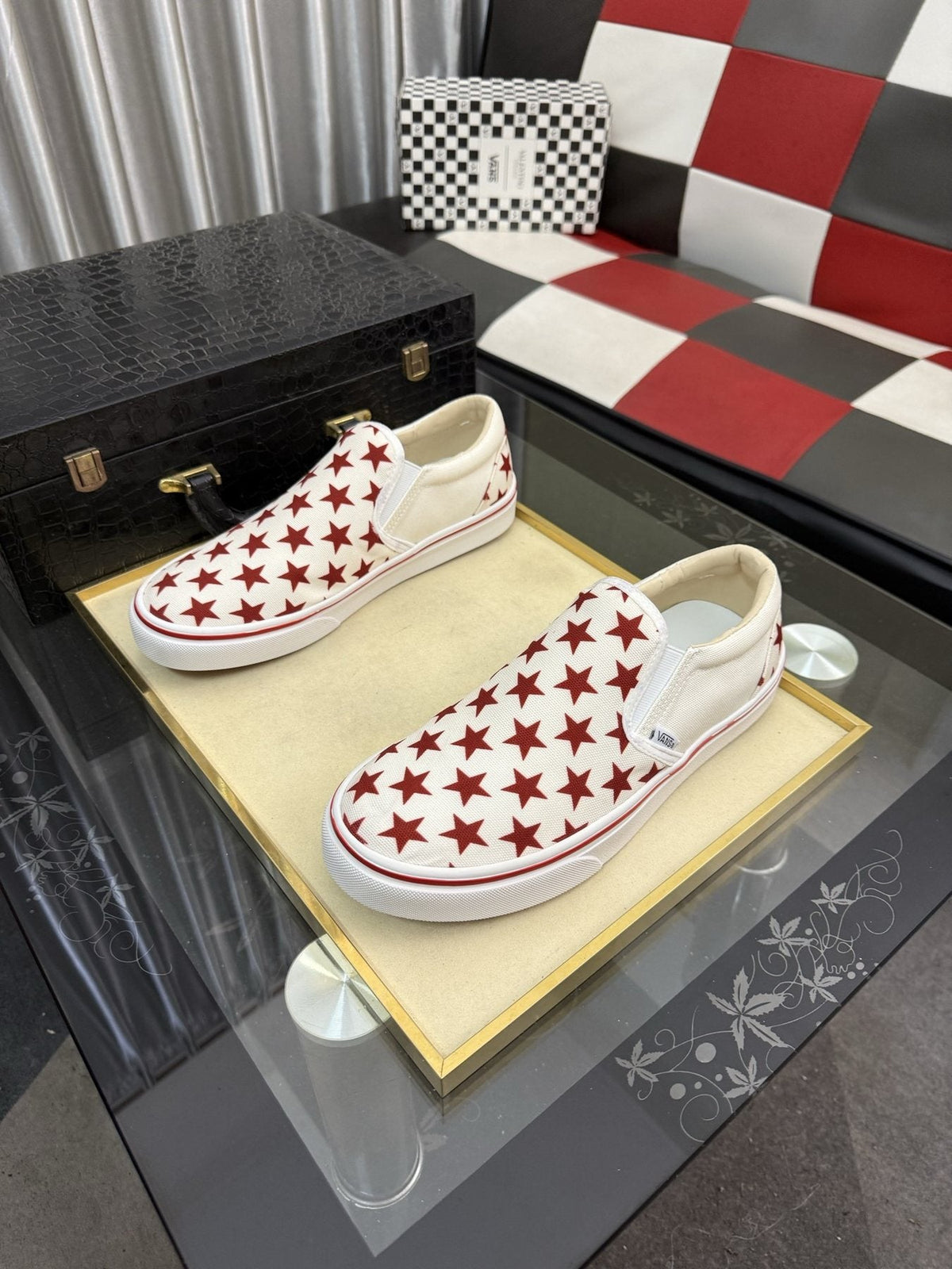 Vans Red Star Slip-On Sneakers