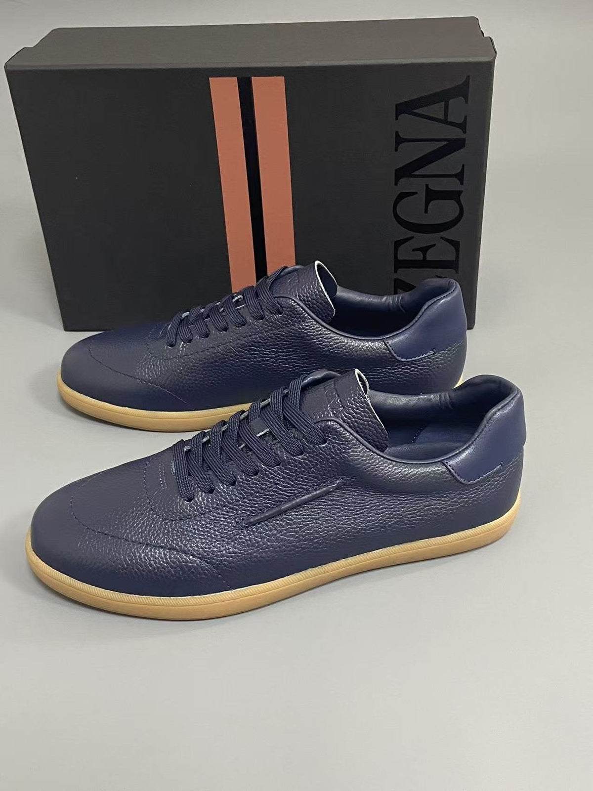 Zegna 232 Suede Low-Top Sneakers
