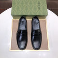 Gucci Black Leather Loafers