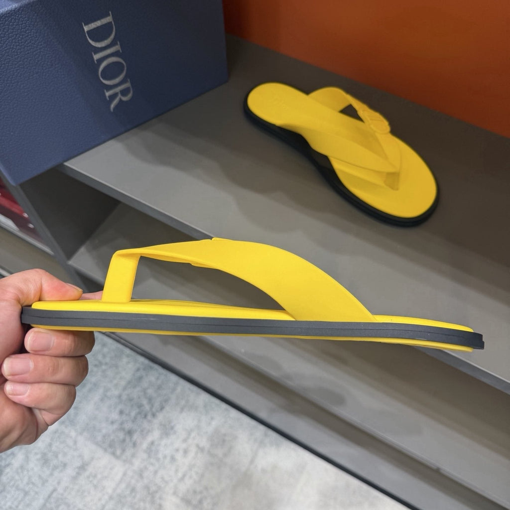 Dior Thong Sandals with Circular Strap Accent
