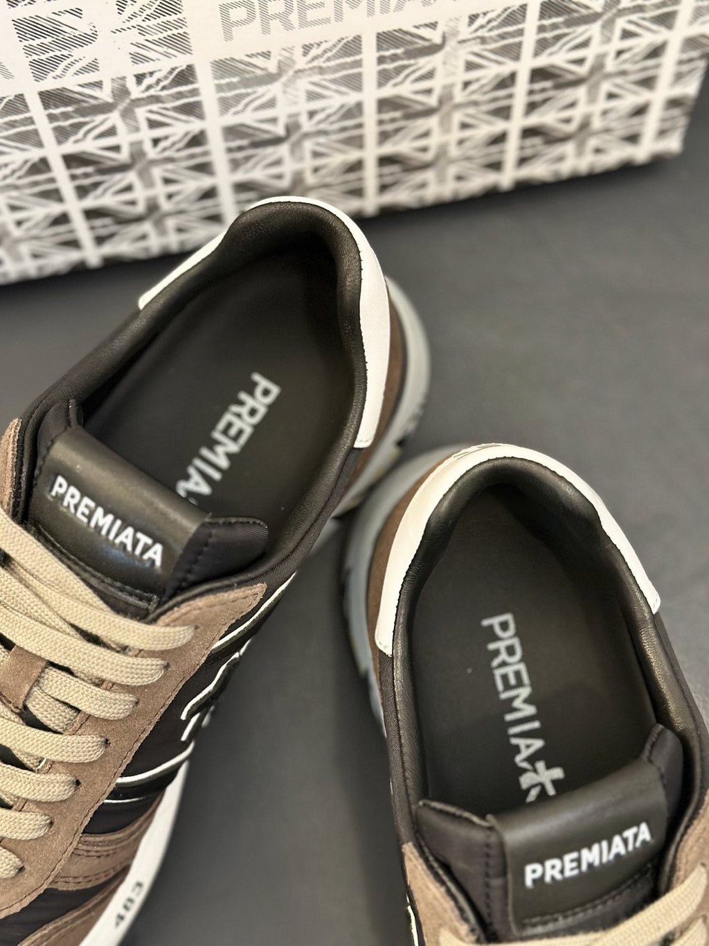 Premiata Men's Graphic Sole Low-Top Sneakers