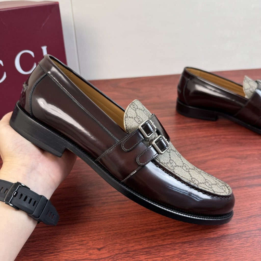 Gucci Men's Double Buckle Loafers