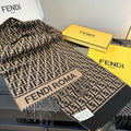 Fendi FF-Pattern Fringed Scarf