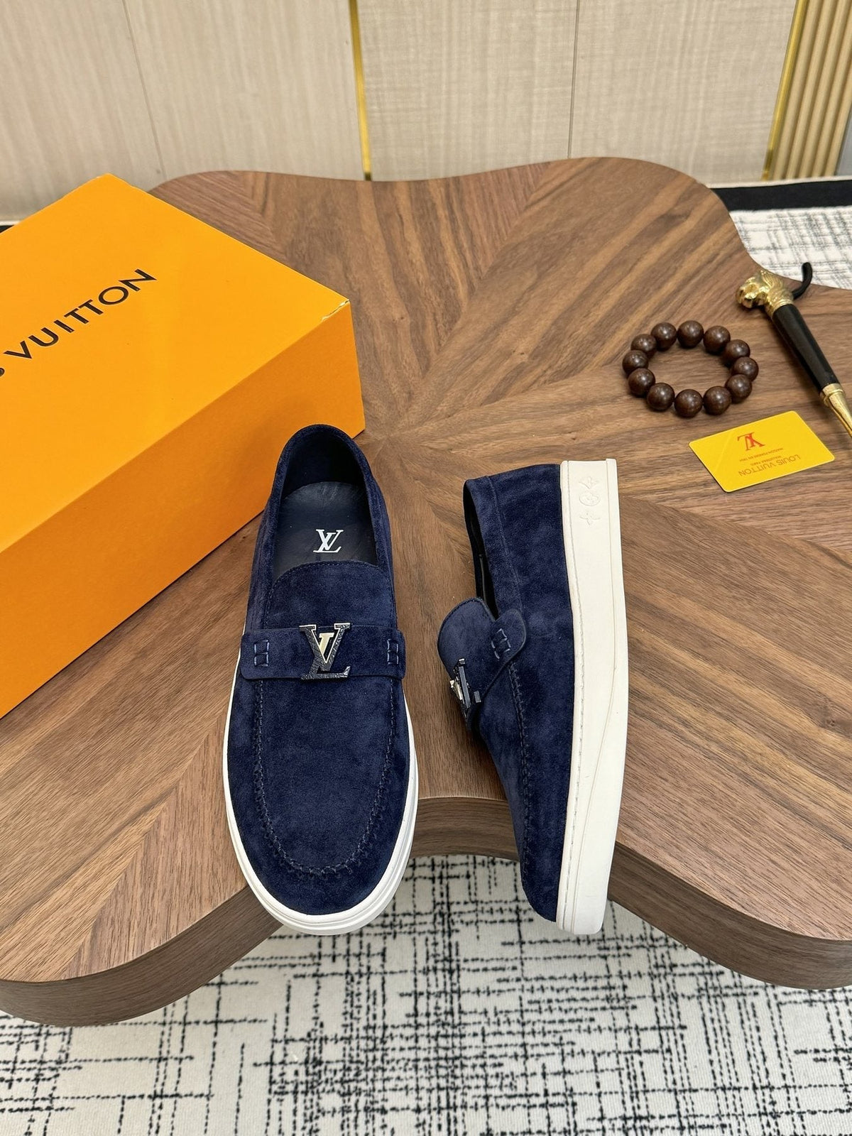 Louis Vuitton Textured Slip-On Sneakers