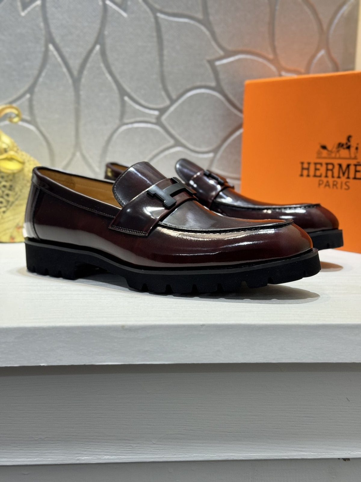 Hermès Men's Lug Sole Loafers