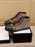 Gucci Men's Monogram High-Top Sneakers