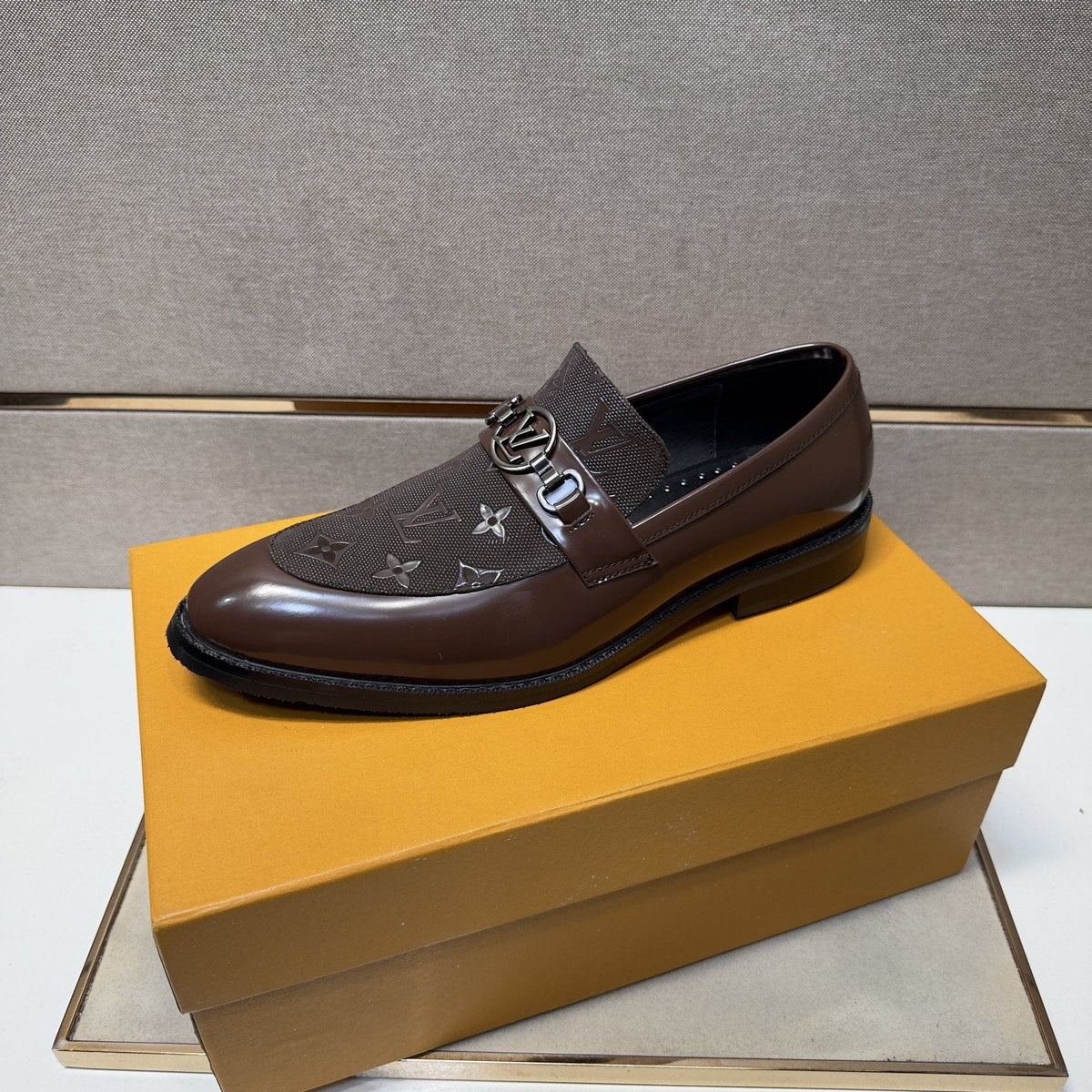 Louis Vuitton Men's Buckle Slip-On Dress Shoes