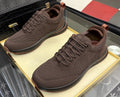 Mesh Lace-Up Low-Top Sneakers