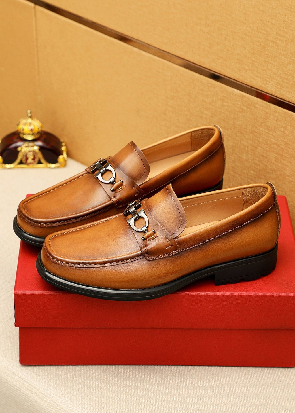Ferragamo Leather Bit Loafers
