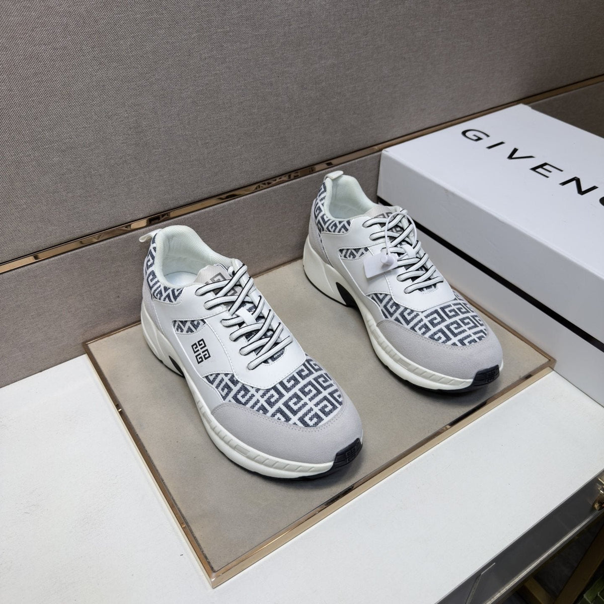 Givenchy Geometric Panel Low-Top Sneakers