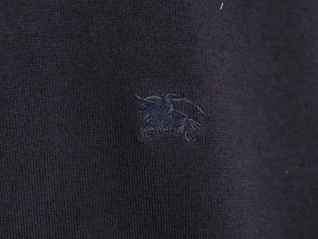 Burberry Equestrian Knight Short-Sleeve Knit Top - Black