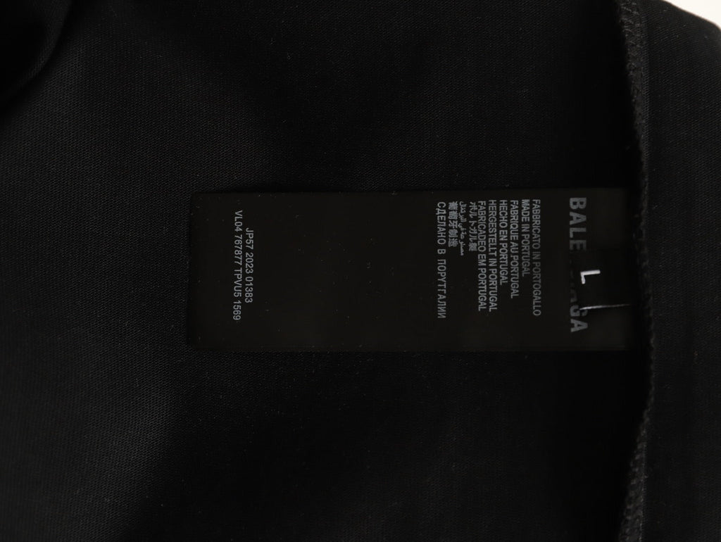 Balenciaga 01 Football-Style Long-Sleeve T-Shirt - Black