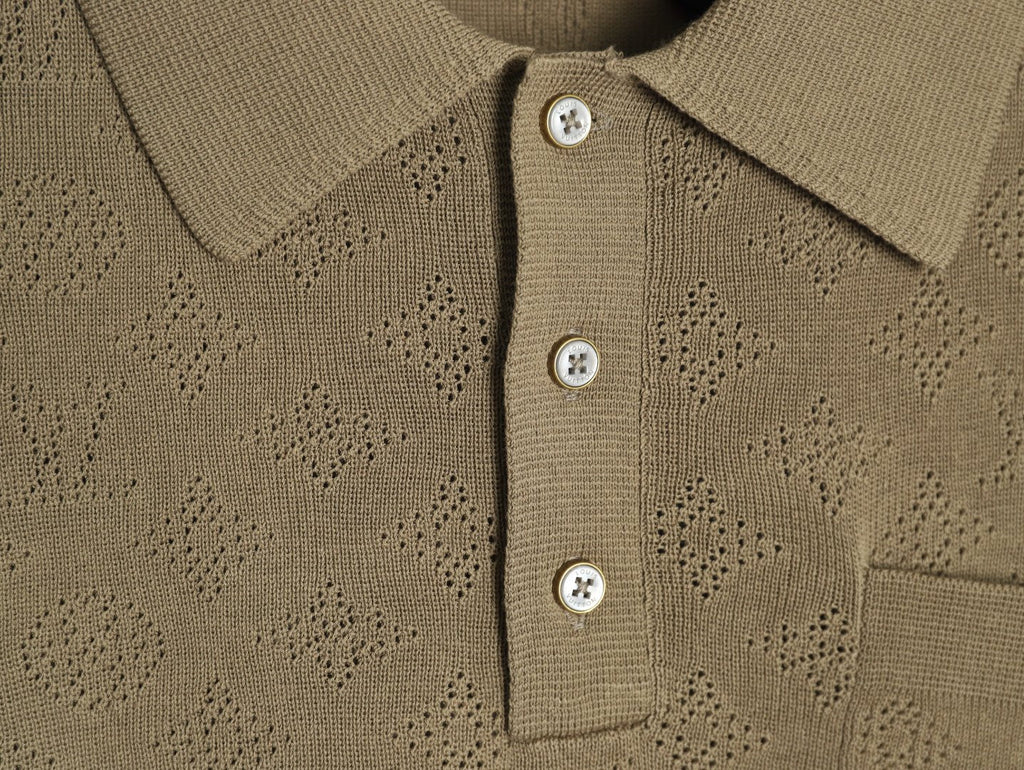 Louis Vuitton Chest-Pocket Detail Short-Sleeve Polo Shirt - Khaki
